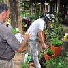 บุคลากรสำนักหอสมุดบำเพ็ญประโยชน์ ณ วัดปัญญานันทาราม